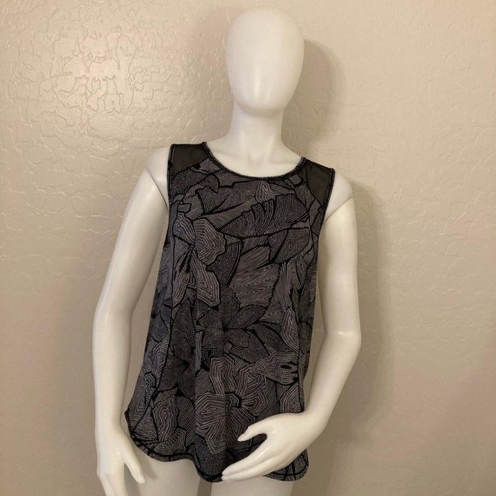 Lululemon Sculpt Tank Dottie Tribe White Black / Black Size 8